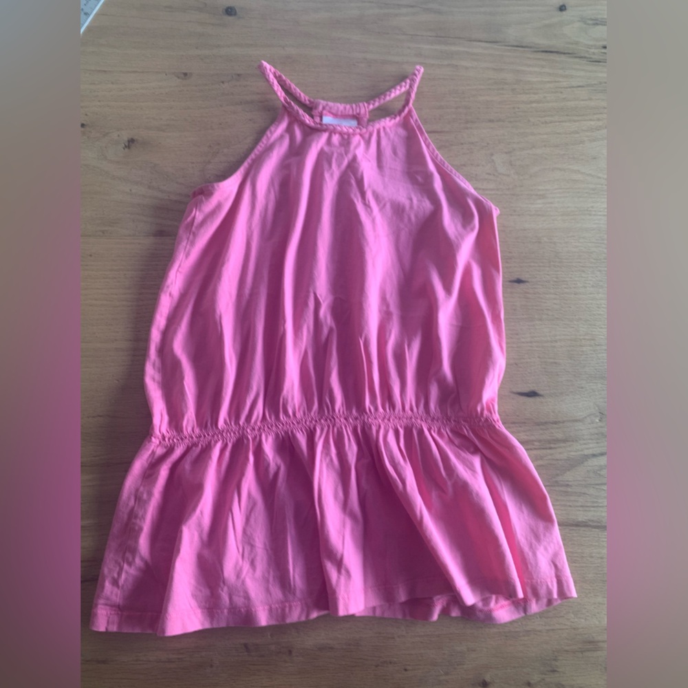 Hanna Andersson Braided Halter Top Pink Waisted Girls‎ 12 Preloved